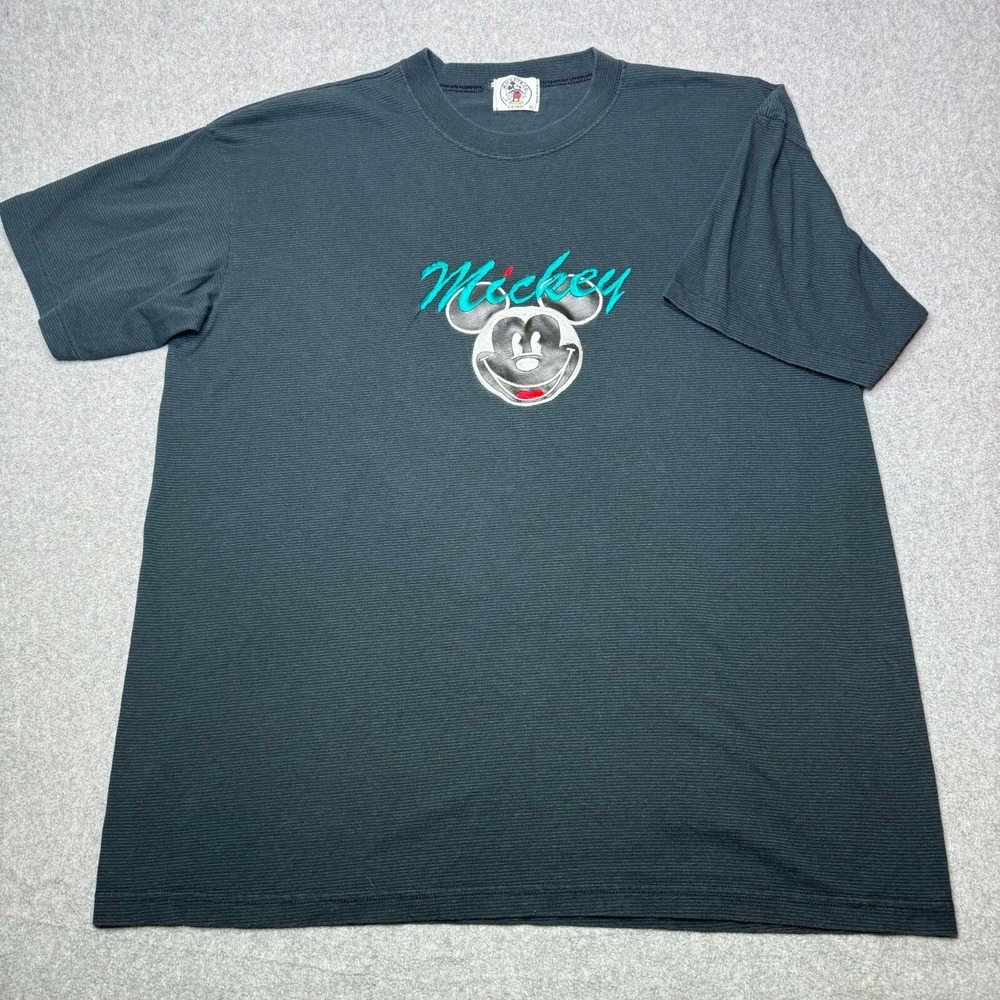 Vtg Mickey Mouse Shirt 90s‎ Disney Mickey & Co XL Embroidered Single Stitch